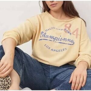 Anthropologie Maeve Highland Park Los Angeles Pullover Sweatshirt